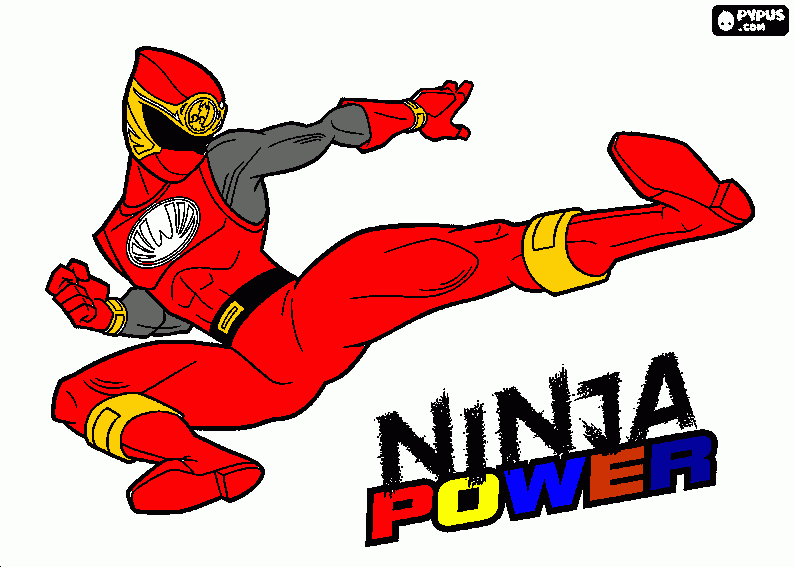 power rangers ninja storm thu open this!!!! coloring page