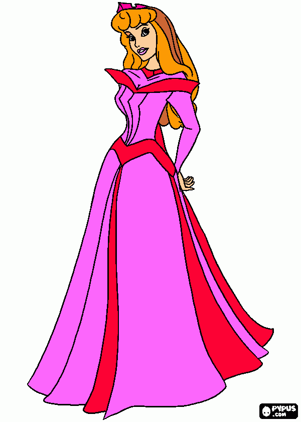 Princesa Aurora 1 coloring page