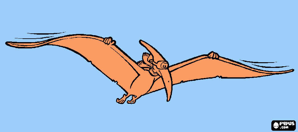 Pterodactyl coloring page