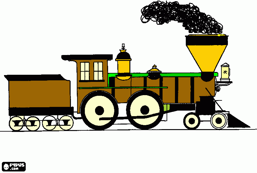 Puffing Billy coloring page