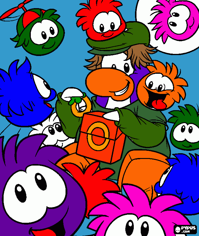 PUFFLES!!!!!!!!!!!!!!!!!!!!! coloring page