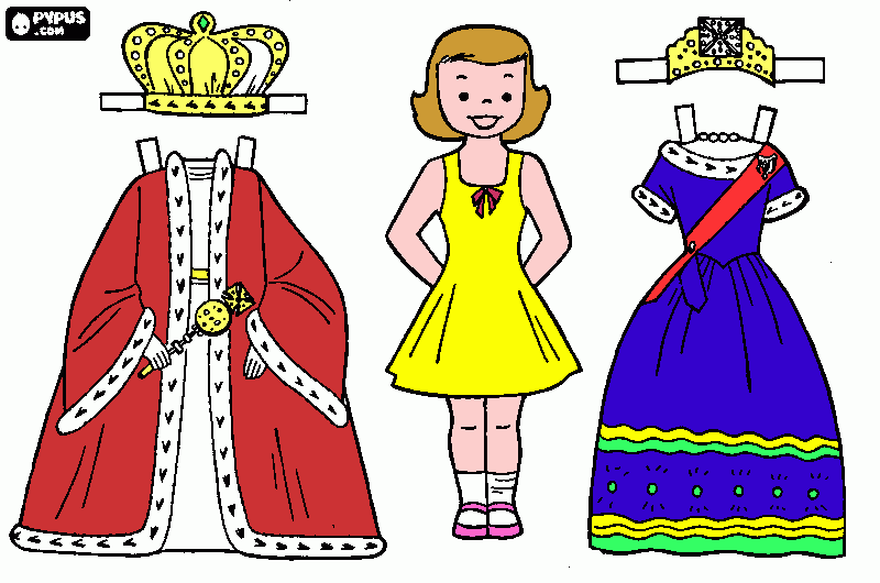 queen picture coloring page