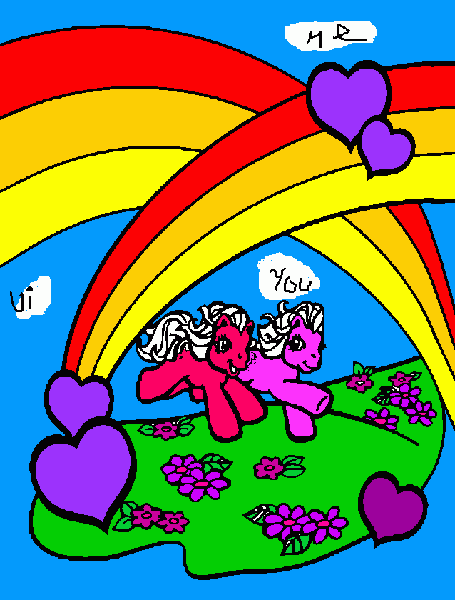 rainbows coloring page