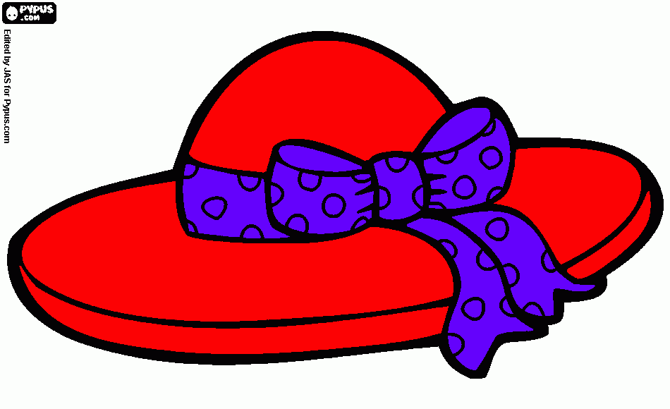 Red Hat coloring page