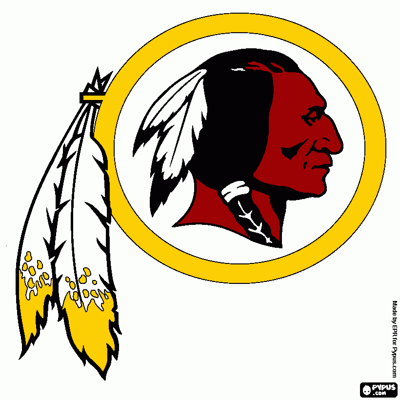 Redskins Logo coloring page