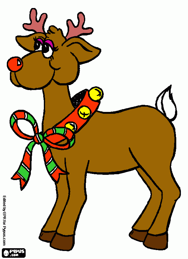 Reindeer Coloring coloring page