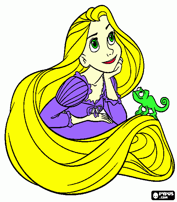 repunzel coloring page