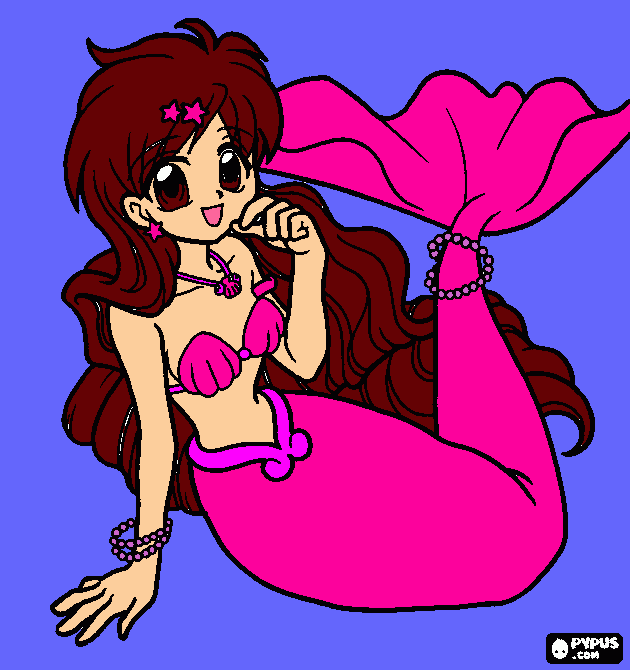 Rheagan, the Magenta Pearl Princess coloring page