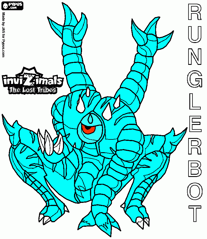 RUNGERBOT coloring page