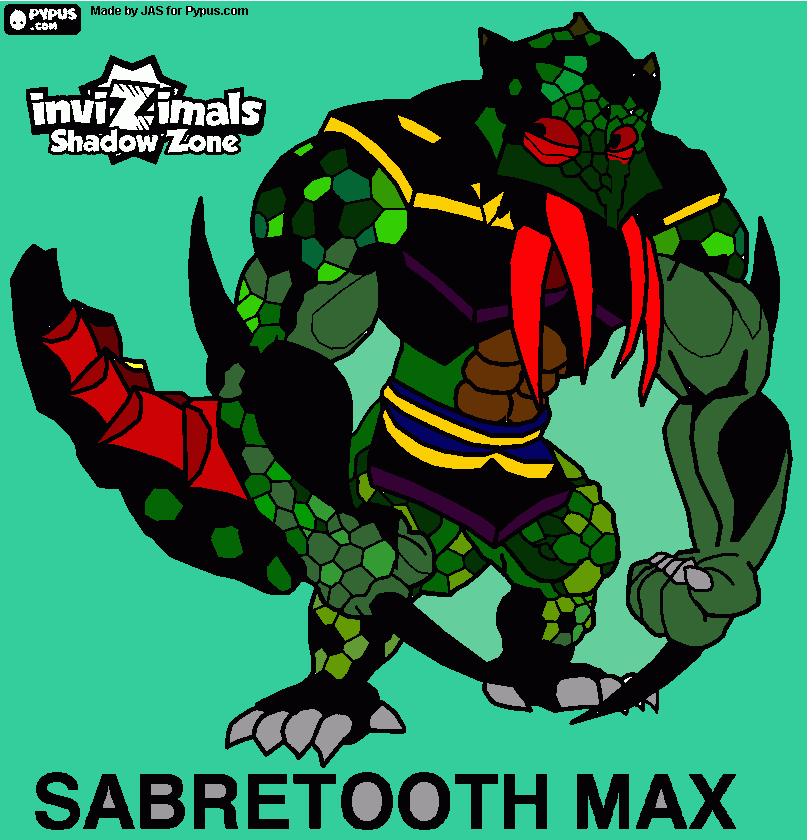 sabertooth max coloring page