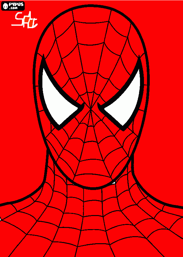 saihrithik spiderman coloring page