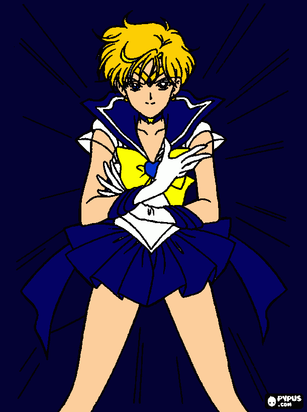 Sailor Uranus coloring page