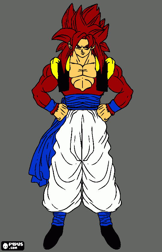 saiyan coloring page