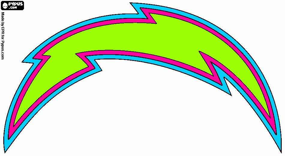 SAN DIEGO CHARGERS coloring page