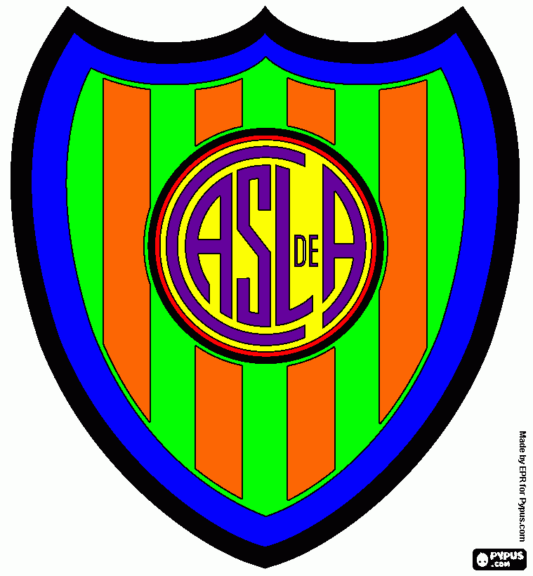 San Lorenzo de Almagro, sports club and soccer team  coloring page