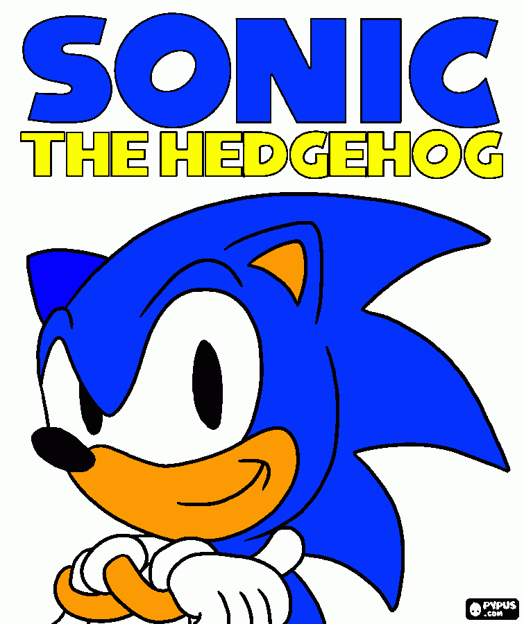 SANIC coloring page