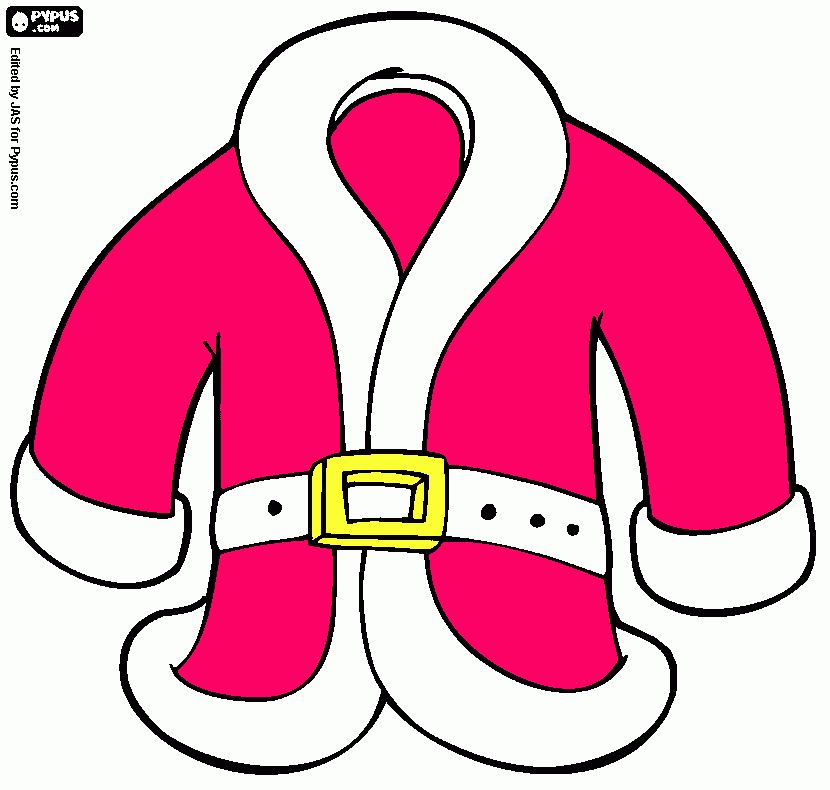 Santa Coast coloring page