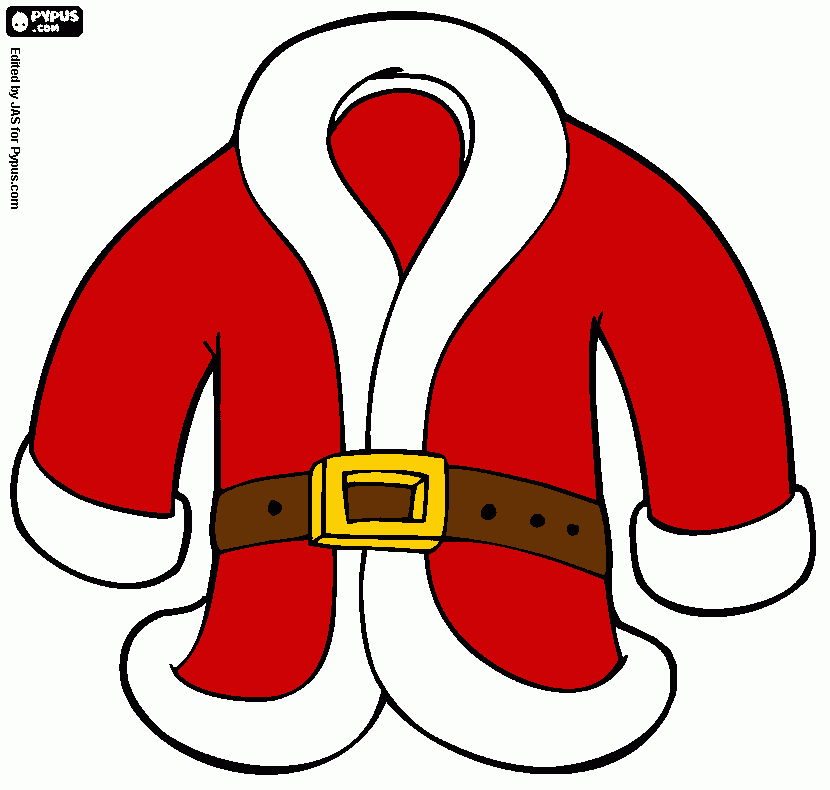 Santa Jacket coloring page