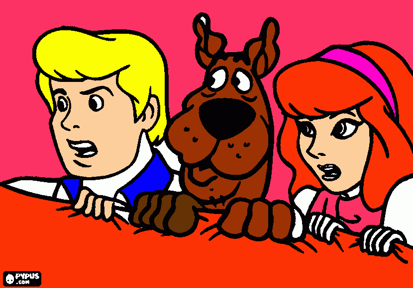 Scooby and the Gang coloring page