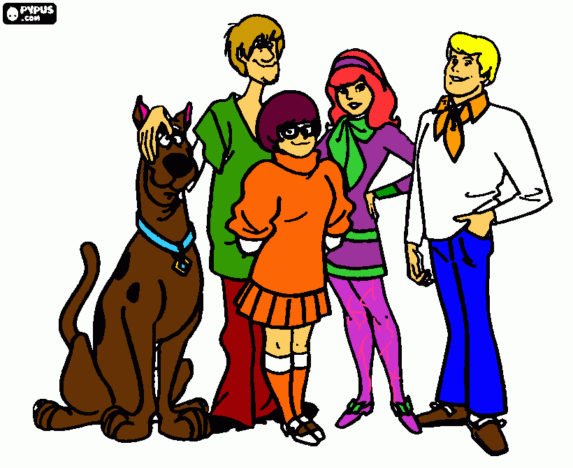 scooby doo coloring page coloring page
