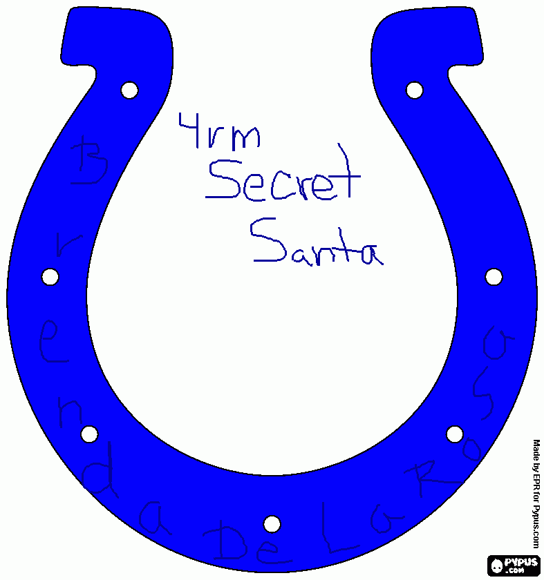 secret santa coloring page