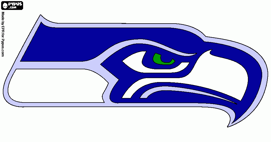 sehawks logo coloring page