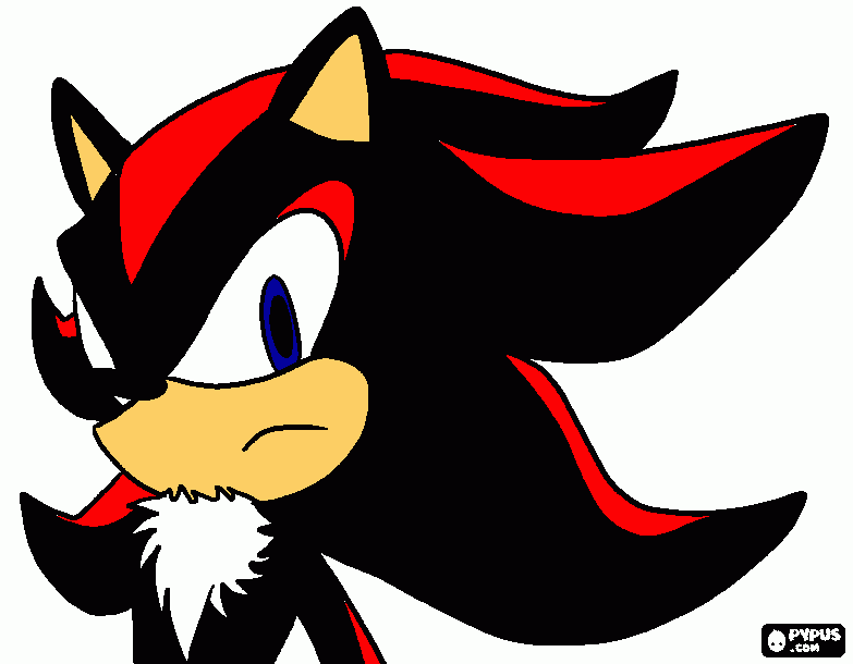 Shadow the hedeghog the ultimate life form by Joshua kifle coloring page