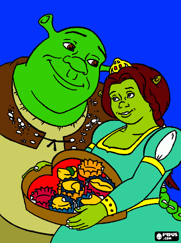 Shrek coloring page