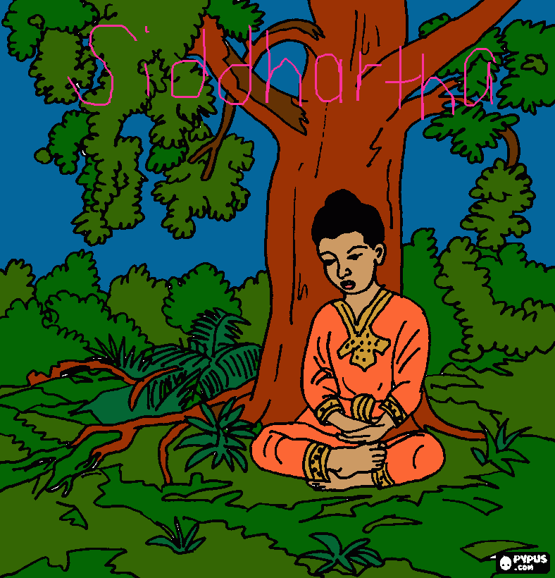 siddhartha coloring page