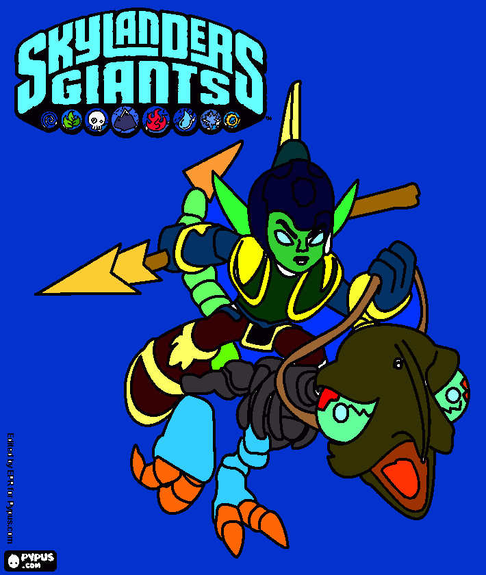 Skylanders Giants von Max coloring page