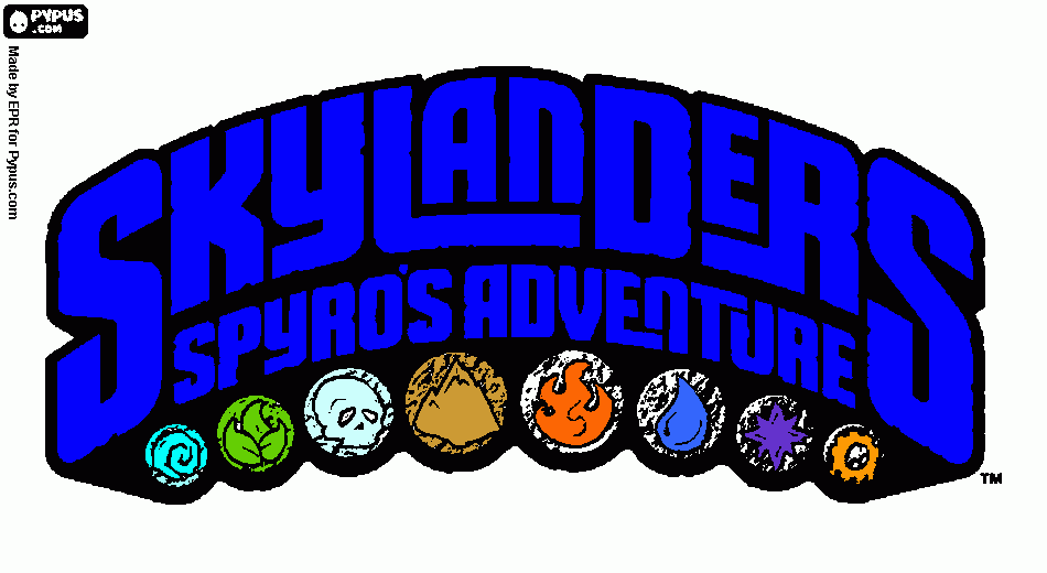 skylanders spyros adventure coloring page