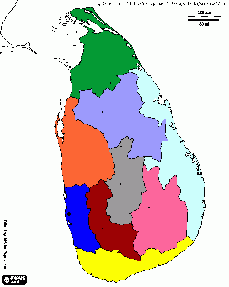 SL provincial map coloring page