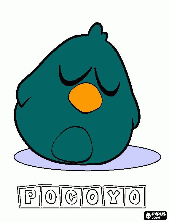 sleepy bird coloring page