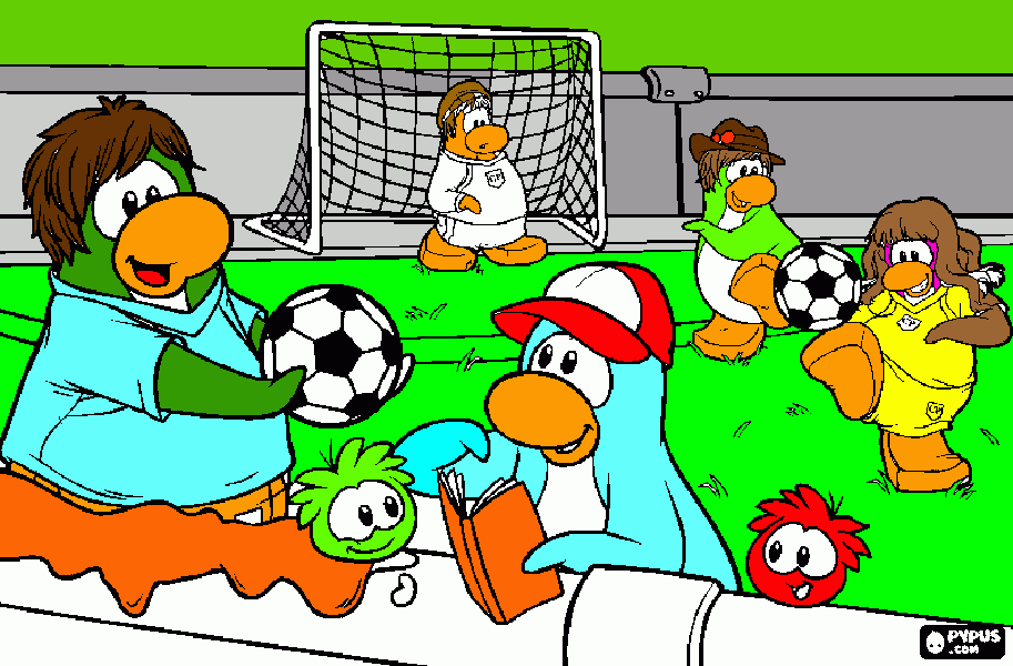 soccer stuff coloring page