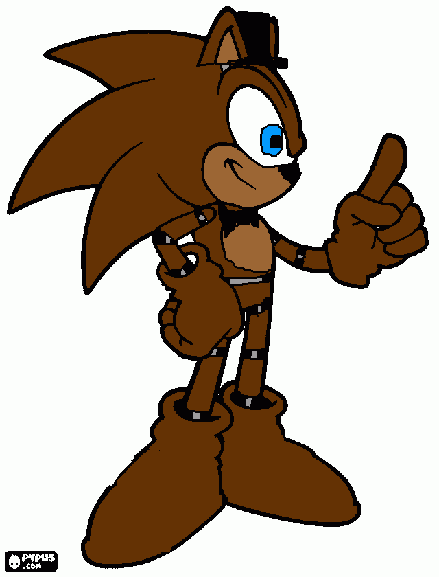 Sonic Fazhog coloring page