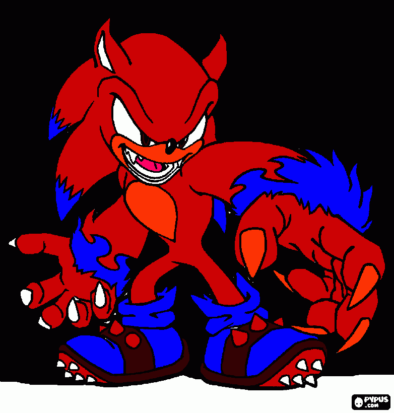 sonic wolf coloring page