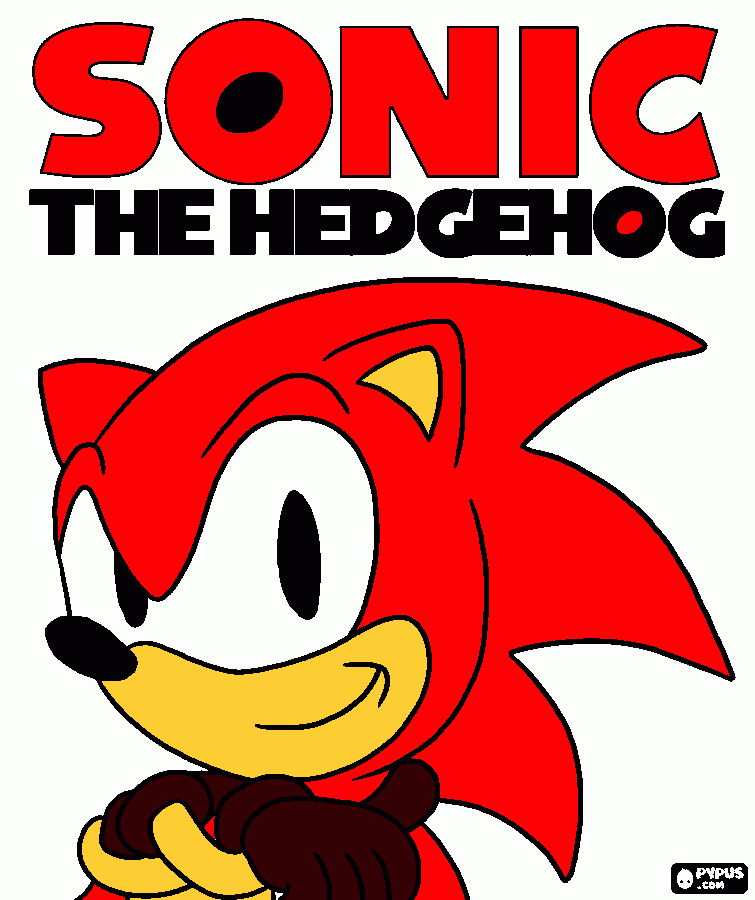 sonics son coloring page