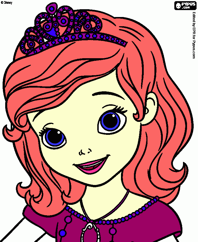 Sophia the first Eliza coloring page