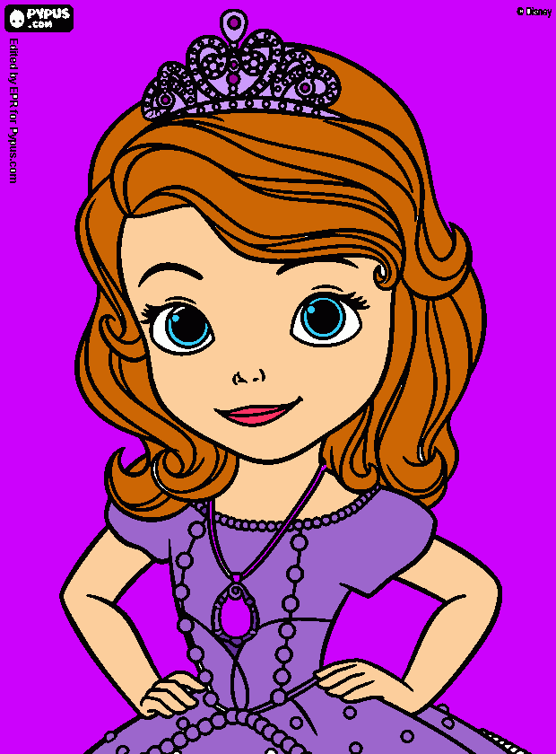 Sophia The First coloring page