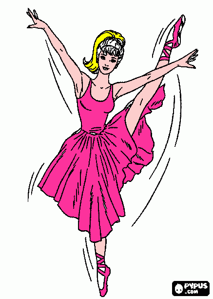 Sophia's Batbie Ballerina coloring page