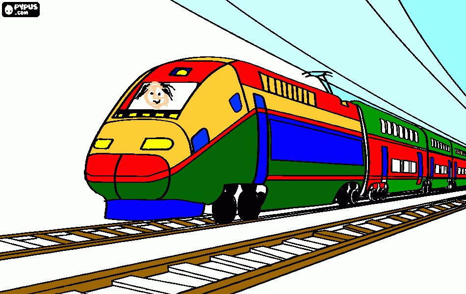 South African express coloring page