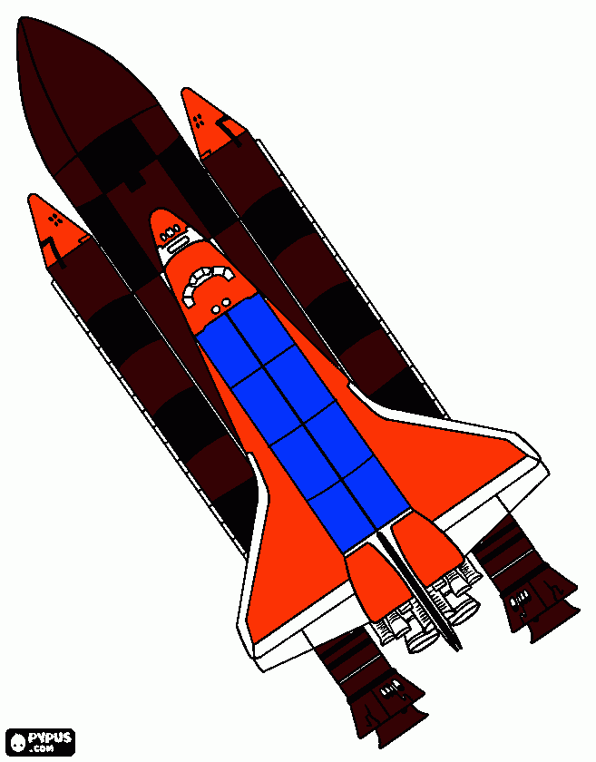 Space Shutle coloring page