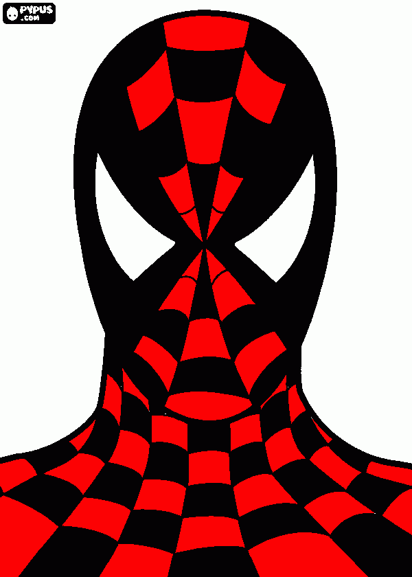 spiderman by alex coloring page