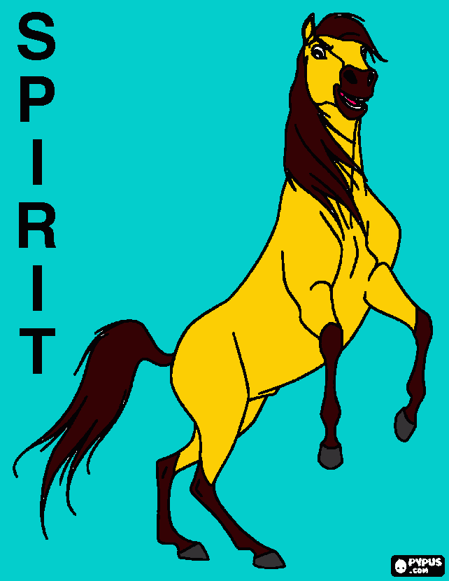 spirit:stallion of the cimarron herd coloring page