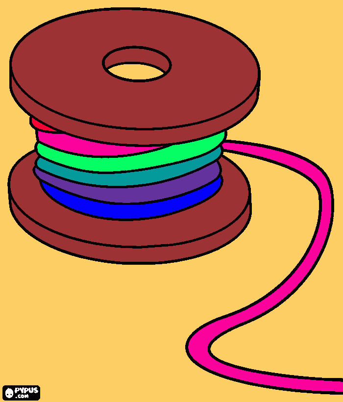 Spool coloring page