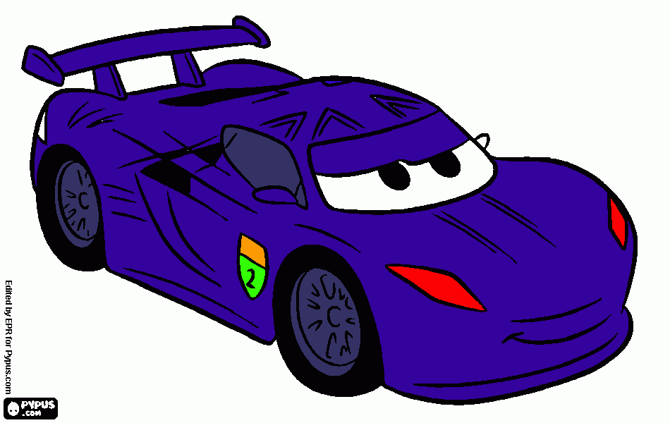 sprint tyre coloring page