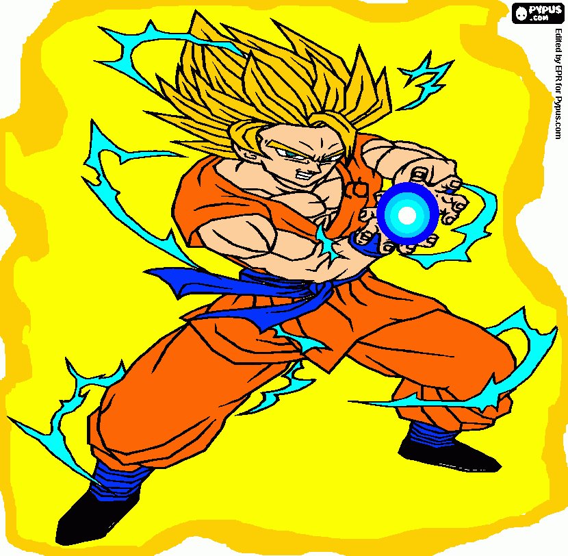 ss2 whis training goku coloring page