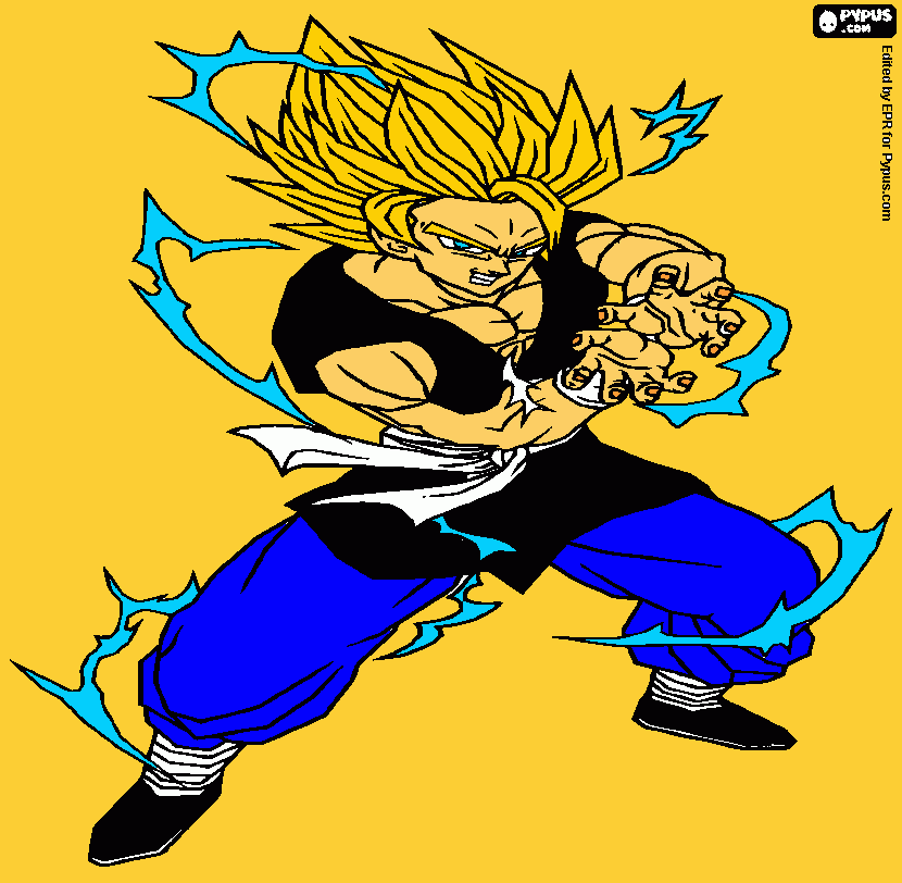 SSJ2 Max coloring page