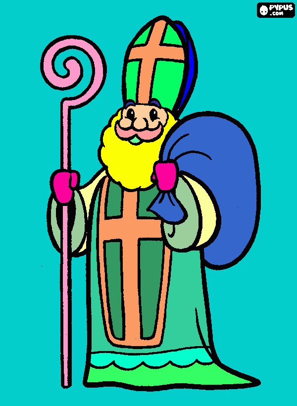 st nicolas coloring page