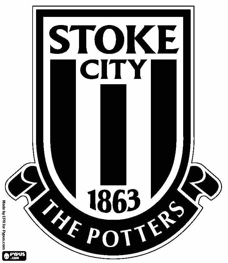 Stoke City coloring page